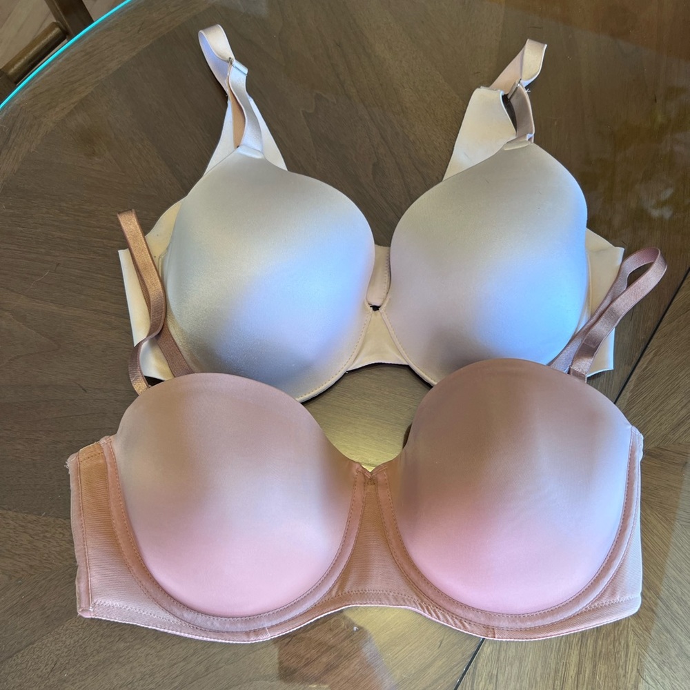 Two Soma Full Coverage Bras with Molded Cups